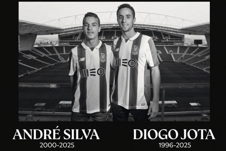 官方:新赛季英超首轮各队赛前将为若塔和安德烈-席尔瓦默哀